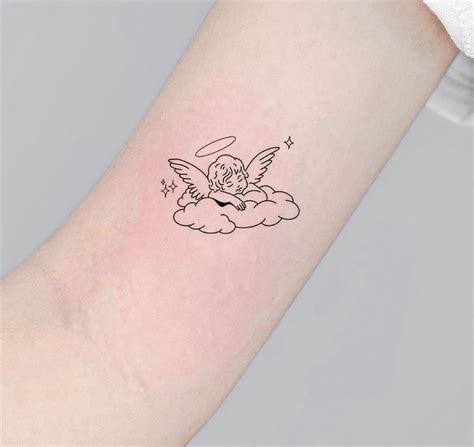 Cherub Baby Angel Eros Temporary Tattoo, Fake Tattoo, Festival Tattoo ...