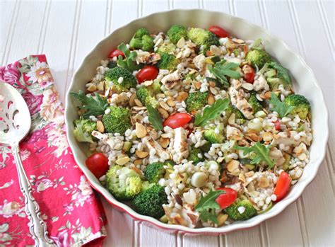 Pearl Barley Salad with Harrisa Chicken - Lake Lure Cottage KitchenLake ...