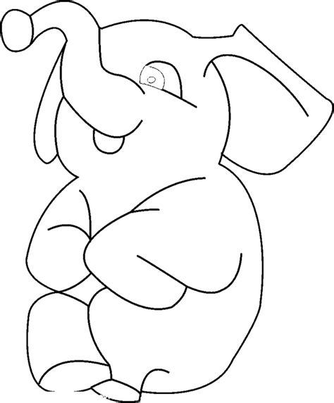 Baby Elephant Stencil - Cliparts.co