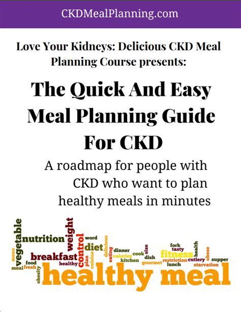 The 4 Step Quick And Easy Meal Planning Guide For CKD - Renal Diet HQ