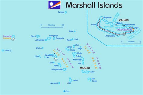 Detailed map of Marshall Islands - Ontheworldmap.com