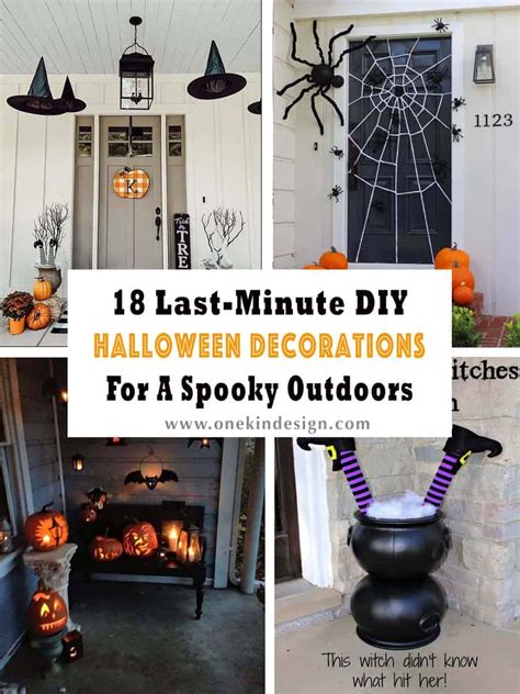 18 Last-Minute DIY Halloween Decorations For A Spooky Outdoors