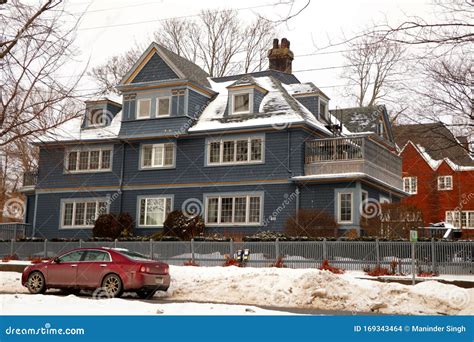 House Covered with Snow in Sydney Nova Scotia. Editorial Stock Image - Image of city, nova ...