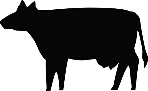 Clipart - Cow Silhouette