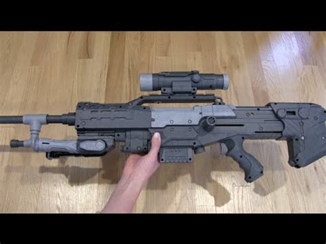 Halo Sniper Rifle Nerf Replica Modification Overview - YouTube