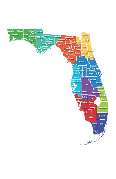 Central Florida Map With Counties - Wendi Josselyn