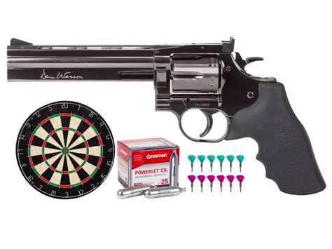 Dan Wesson 715 6", Essentials Darts Combo, Steel Grey | Airgun Depot