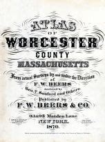 Worcester County 1870 Massachusetts Historical Atlas