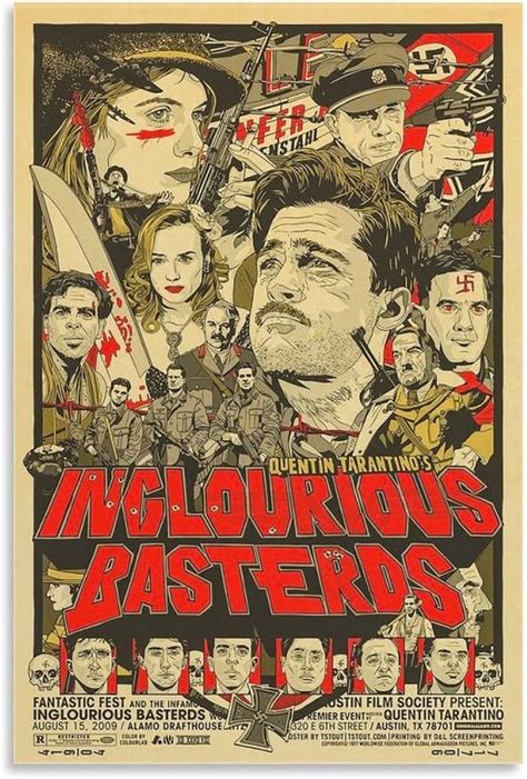 Buy DODOD Inglourious Basterds Movie Posters Movie Posters for Room Aesthetic Aesthetic Poster ...