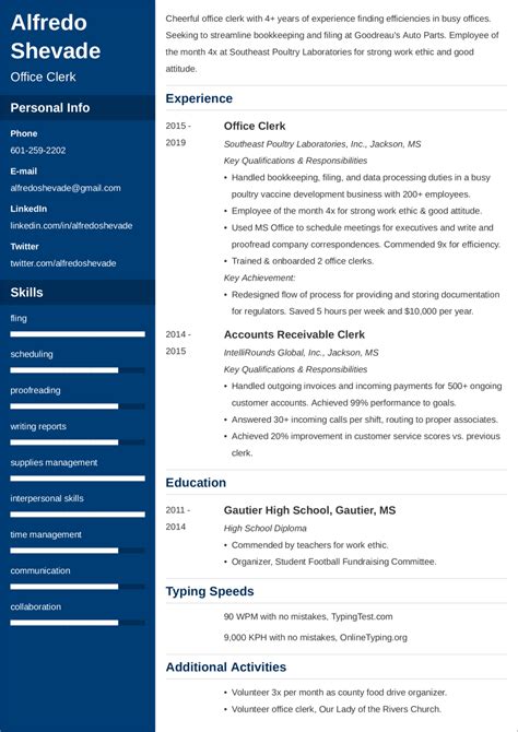 Office Clerk Resume—Examples and 25+ Writing Tips (2023)