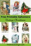 Free Vintage Christmas Ephemera Collage Sheet Printables — The Art Scavenger