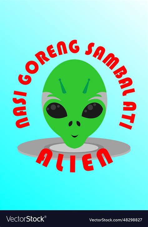 Nasi goreng sambal ati logo Royalty Free Vector Image