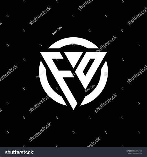 Logo Triangle Shape Circle Rounded Design Stock Vector (Royalty Free ...