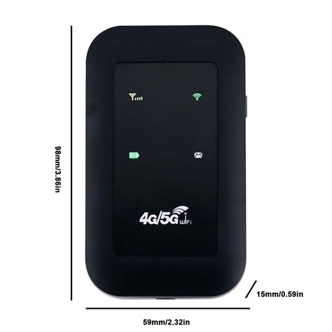 Portable Router 4G Mini Router Wifi with 2100 Mah LM Battery H806 Small ...