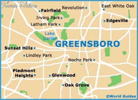 Greensboro Map - TravelsFinders.Com