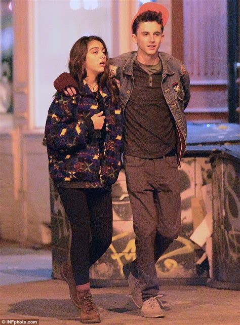 Pictured: Madonna's daughter Lourdes Leon and Homeland boyfriend Timotheé Chalamet cuddle up on date