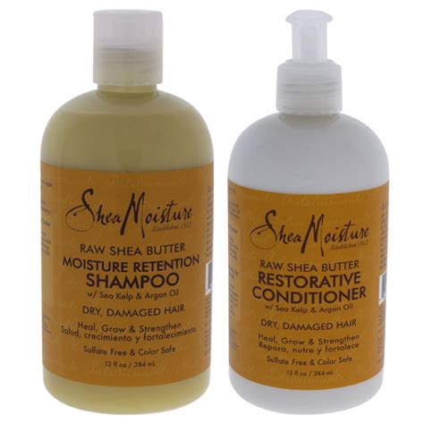 Shea Moisture 13 Shampoo and Restorative Conditioner For Unisex ...