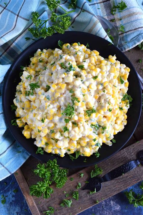 Stovetop Cream Cheese Corn - Lord Byron's Kitchen | Cream cheese corn, Creamed corn recipes ...