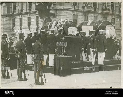 Trieste (Italy), 07/02/1914. Funeral of Archduke Franz Ferdinand and his wife Sofía Chotek after ...