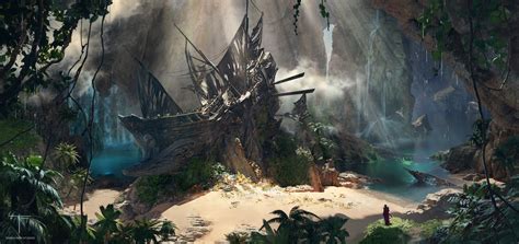 Wallpaper : artwork, fantasy art, ship, shipwreck 3840x1814 - WallpaperManiac - 2170589 - HD ...