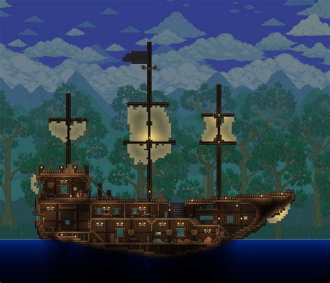 Pirate ship build i made (video tutorial link in comments for self ...