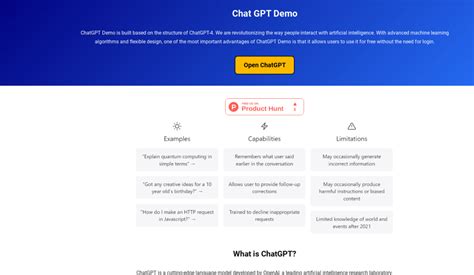 Chat Gpt Demo: Alternatives, Pricing, And Information | Gpttool