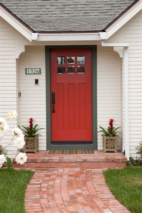 The History and Charm of a Red Front Door - Town & Country Living