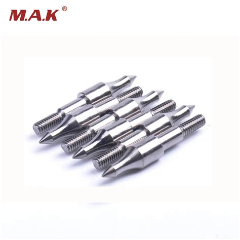 6/12 pcs 4mm Screw Diameter Steel Arrowhead 125 grain Arrow Accessories Screw Insert Arrow Piont ...