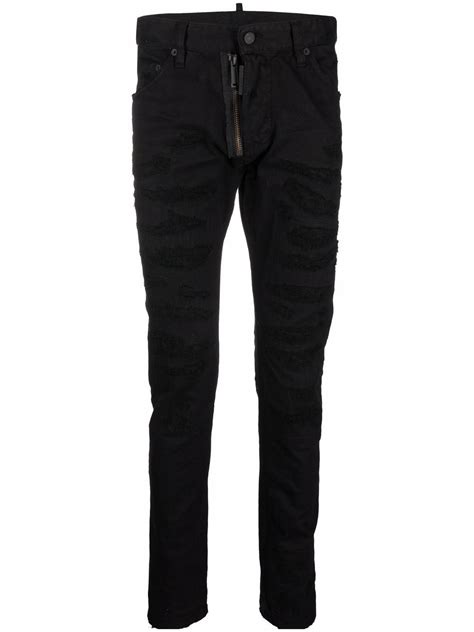 DSQUARED2 logo-print Skinny Jeans - Farfetch