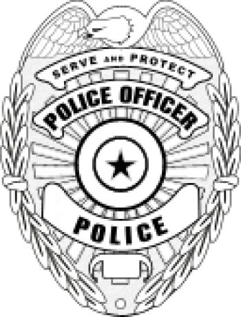 police badge coloring pages - Clip Art Library