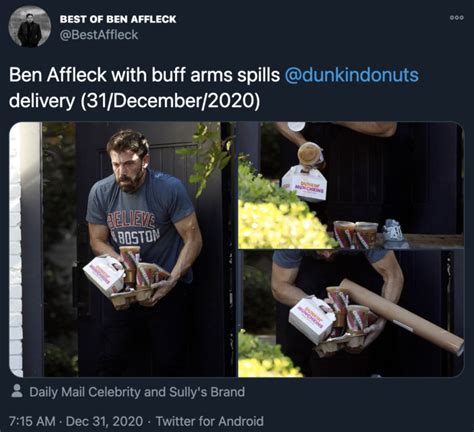 Ben Affleck Juggling Dunkin' Donuts Order | Know Your Meme