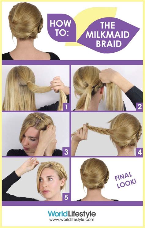 How to do an easy milkmaid braid with YouTube hair guru Sasha Coefield | Hair styles, Milkmaid ...