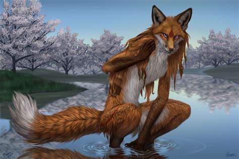 Anthro Fox | Female werewolves, Fox art, Fantasy art