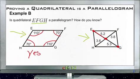 Proving a Quadrilateral is a Parallelogram: Examples (Basic Geometry ...