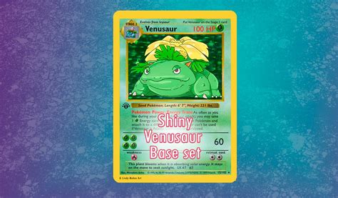 Shiny Venusaur Card