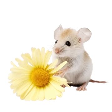 Rato Fofo E Uma Flor Recém Nascida PNG , Rato, Animal, Desenho Animado ...