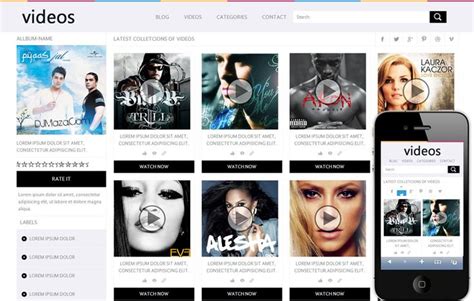 Mobile website template, Free website templates, Website template