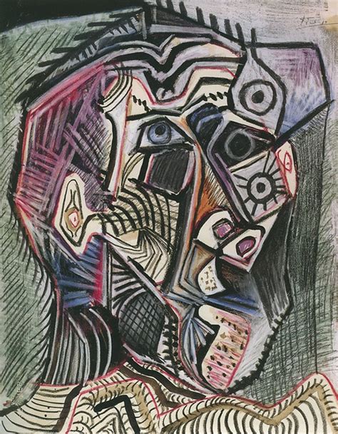 Pablo Picasso Self-portrait, 1972, 51×66 cm: Descripción de la obra ...