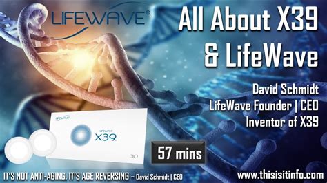 All About LifeWave - David Schmidt (CEO | X39) - YouTube