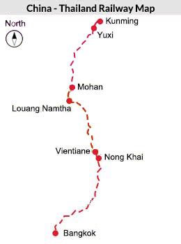 China - Thailand Railway: Kunming - Bangkok Trains