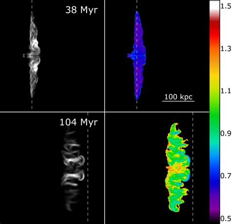 Synchrotron images from M s 4 at the times in Figure 5. Resolution is ...