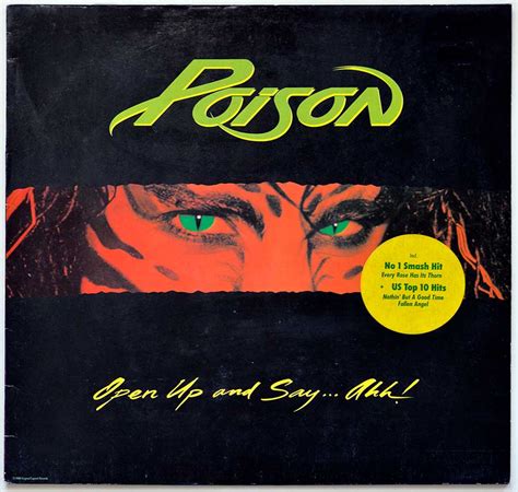 POISON Open Up And Say Ah censored Album Cover Hard Rock Glam Metal 12 ...