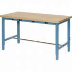 Production Workbench with Power Apron – Birch Butcher Block Square Edge – Blue, online shopping ...