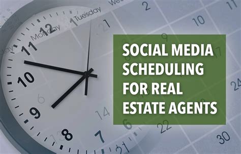 Social Media for Real Estate: A Scheduling Guide | Social media schedule, Real estate education ...