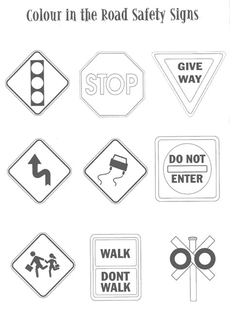 Traffic signs stencils | Racing day ideas | Pinterest | Color sheets, Stenciling and Safety