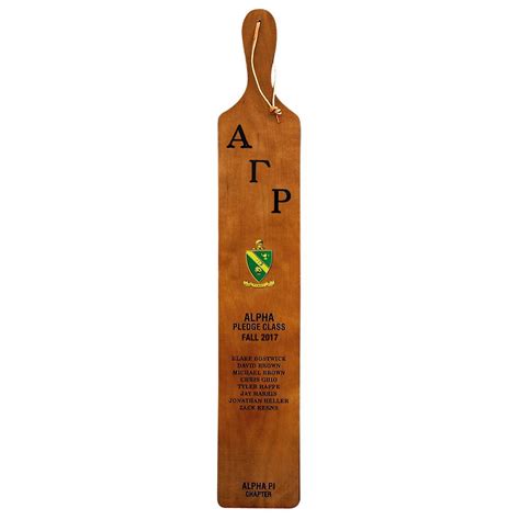 Fraternity and Sorority Campus King Pledge Class 36 Inch Paddle