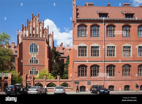 Collegium Maius of Nicolaus Copernicus University in Torun, Poland, neo-Gothic architecture ...