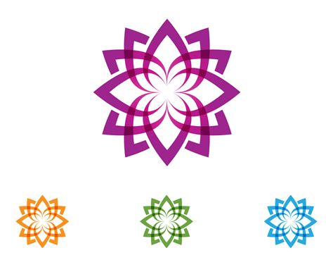 lotus flower nature logo and symbol template Vector 585063 Vector Art ...