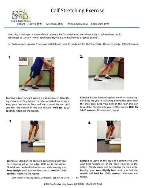 Calf Stretching Exercise | Sol Foot & Ankle Centers