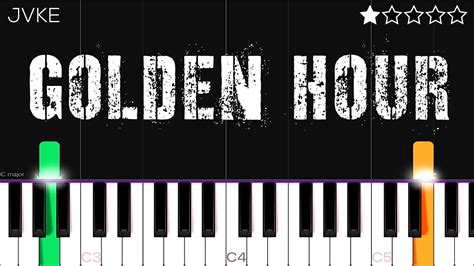 JVKE - golden hour | EASY Piano Tutorial Chords - Chordify
